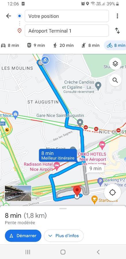 Appartements Renove 2023 Proche Aeroport 5Min, Gare Sncf 2 Min, Tramway Au Pied De L'Immeuble , Parking Possible, Renovated Apartments 2023 Near The Airport 5 Min, Train Station 2 Min, Tram Next To The Building 1 Min, Parking Possible نيس المظهر الخارجي الصورة