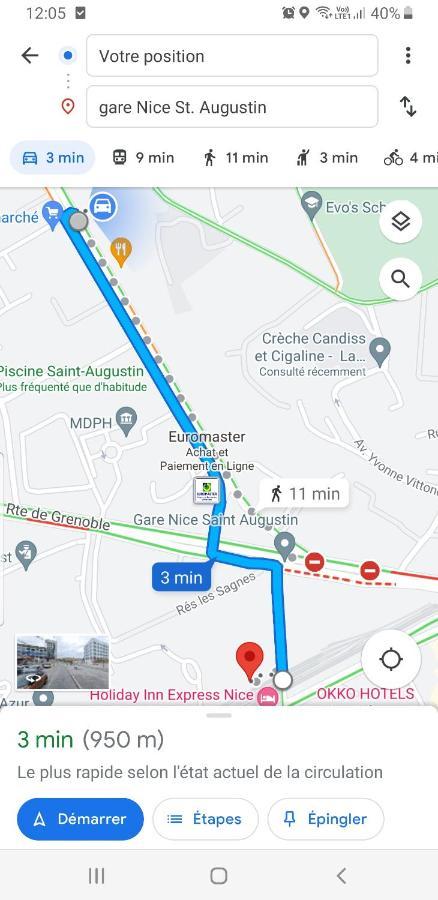 Appartements Renove 2023 Proche Aeroport 5Min, Gare Sncf 2 Min, Tramway Au Pied De L'Immeuble , Parking Possible, Renovated Apartments 2023 Near The Airport 5 Min, Train Station 2 Min, Tram Next To The Building 1 Min, Parking Possible نيس المظهر الخارجي الصورة